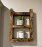 Handmade Rustic Wood Shelf Unit