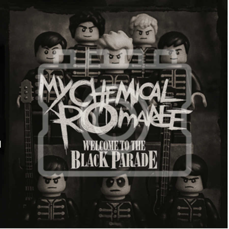 LEGO-Inspired My Chemical Romance – Welcome to the Black Parade 5x5" Print 