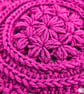 Daisy Crochet Coasters - Set Of 2 Handmade Coasters In Currant - Plum - Image 9
