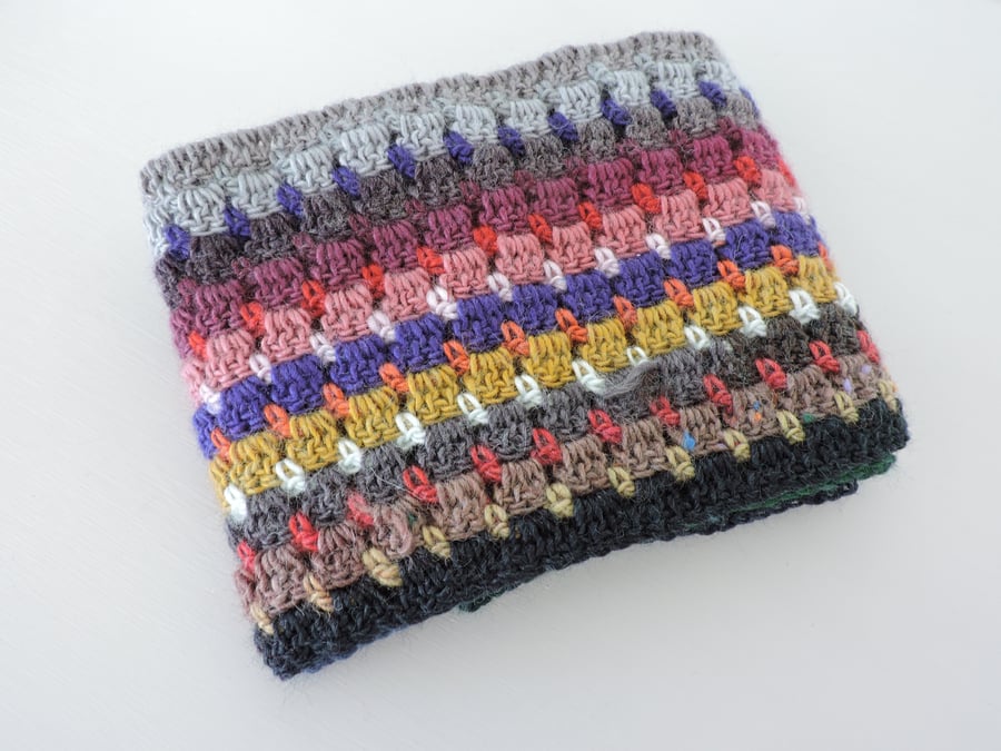Crochet Infinity Scarf in a Miriad of Pretty Colours