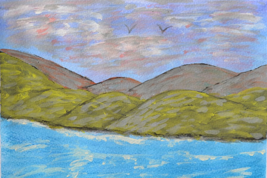 Acrylic Painting , It's A Calm Day, Original Painting