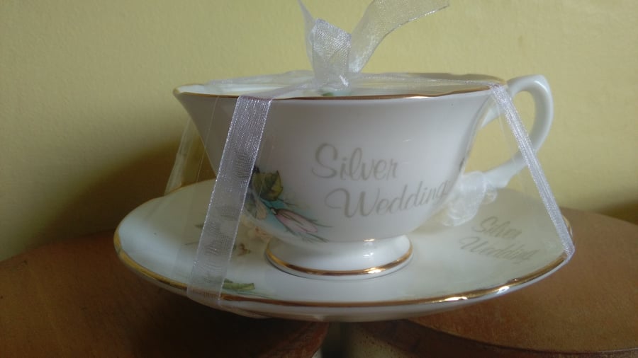 Bone china vintage teacup candle with soya wax