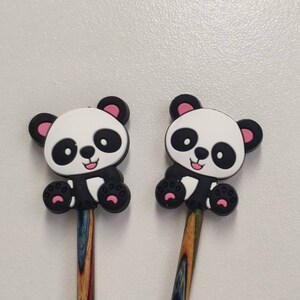 Panda point protectors for knitting