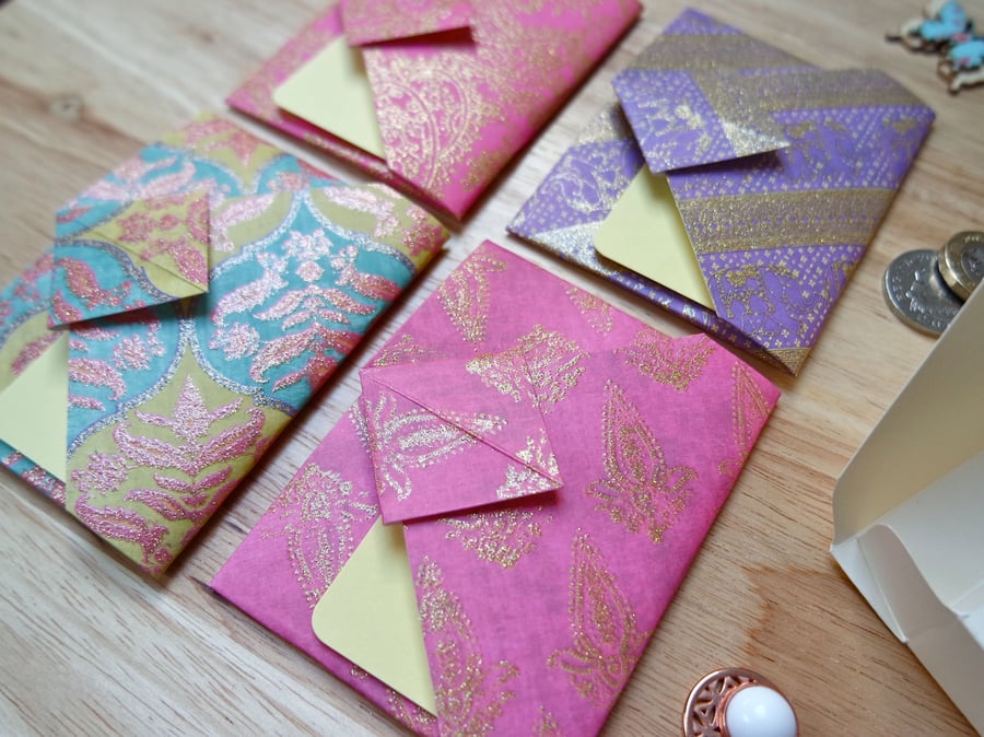 Origami Envelope Set 4 - Oriental Flowers