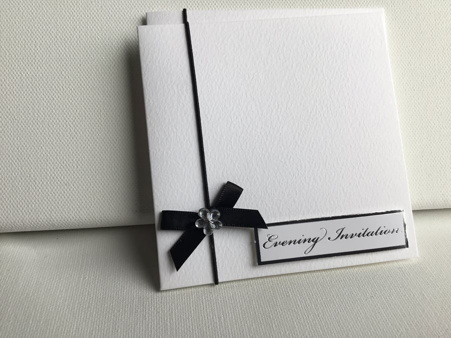 Wedding invitations. Wedding evening invitations. DIY invitations. CC305. 