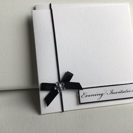Wedding invitations. Wedding evening invitations. DIY invitations. CC305. 