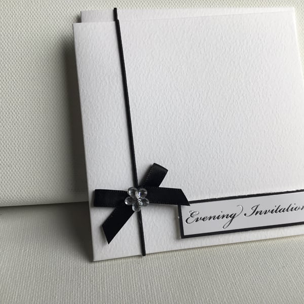Wedding invitations. Wedding evening invitations. DIY invitations. Ref 009