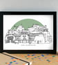 Jersey Skyline Art Print - Image 2