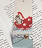 Bunny at Sea Laminated Bookmark with Ribbon - Image 4
