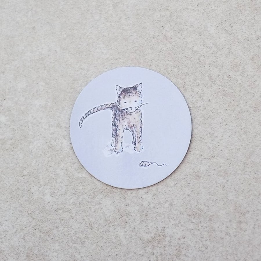 Fridge Magnet 'Cat and Mouse'
