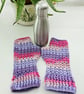 Colourful Fingerless Mitts, Crochet Wrist Warmer Gloves, Fairytale Fantasy - Image 6