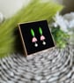 Nodding Flower Polyer Clay Earrings  - Image 4