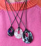 Fused Glass Teardrop Pendant - Small - Image 4