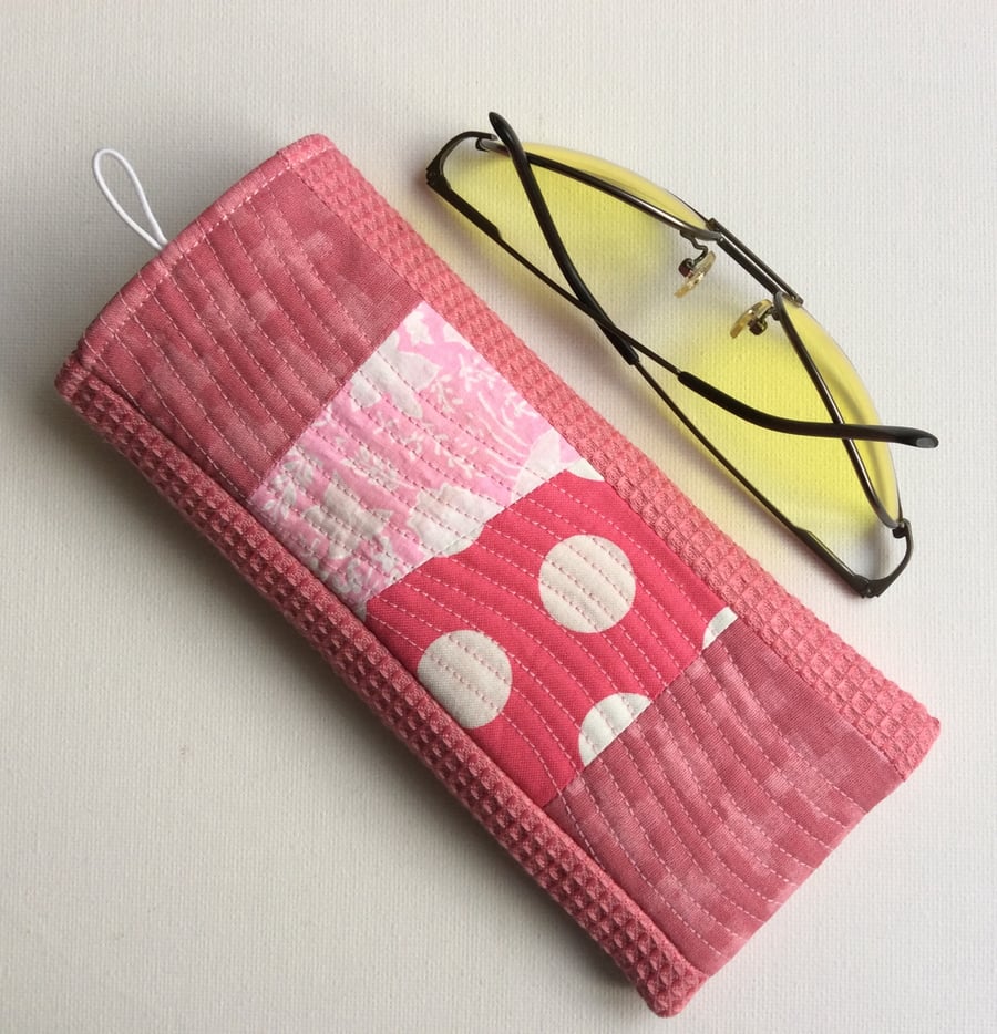 Glasses Case, sunglasses case, shades of pink