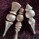 Hand Crafted Tree Ornaments...  Made from reclaimed spruce...