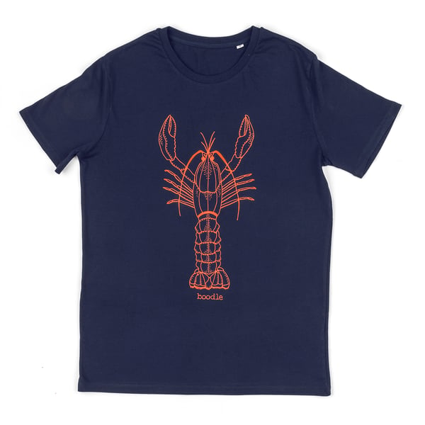 Mens Larry the Lobster organic T-shirt