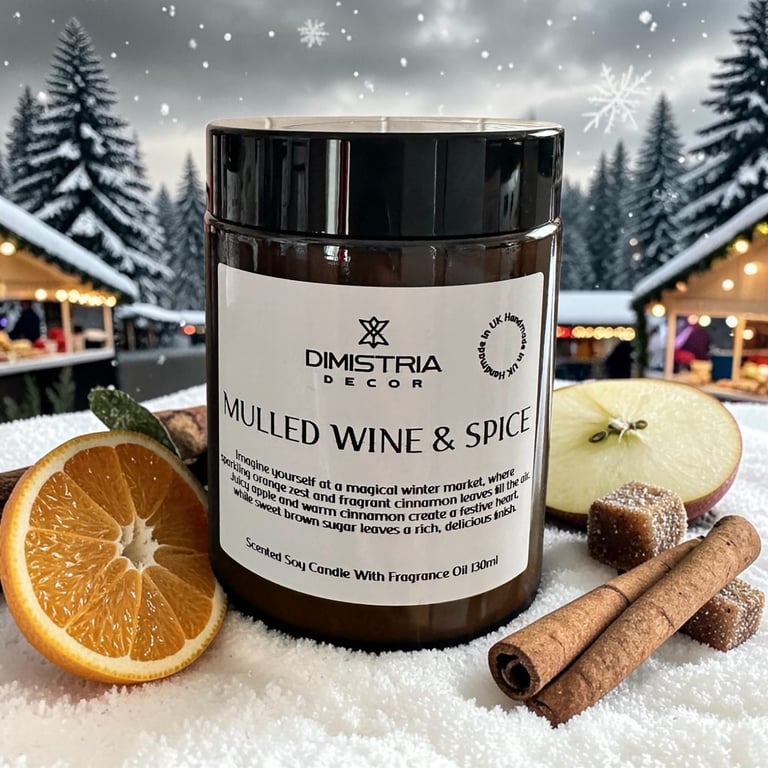 Mulled Wine Christmas Soy Candle