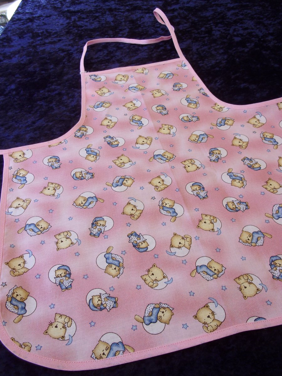 Sleepy Cats Baby Apron