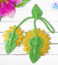 Sunflower bag charm. Sunflower keyring. Sunflower gift. Sunflowers. - Image 6