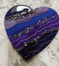 Resin Geode Heart Plaque - made to order - Image 5