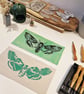 Death Moth in Black - Original Lino Print - Image 8