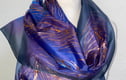 Hand Painted Long Silk Scarves