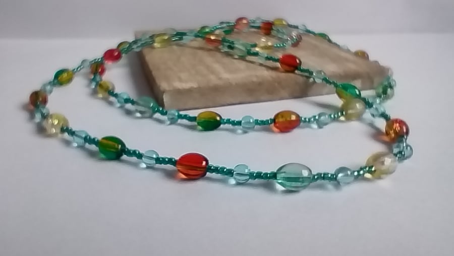 Candy Pop Single Multi Colour Strand Necklace
