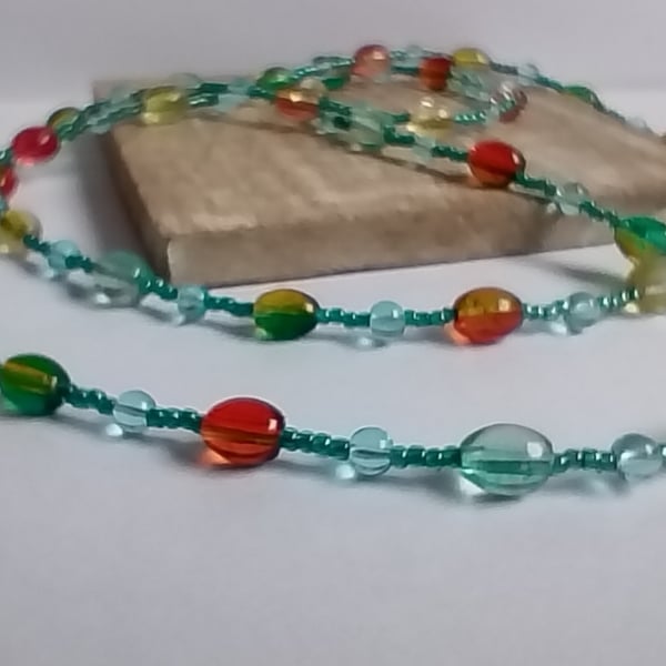 Candy Pop Single Multi Colour Strand Necklace