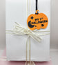 My First Halloween Pumpkin Gift Tag – Glitter Pumpkin Keepsake