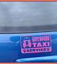 Greyhound TAXI SERVICE Car Sticker Decal, Bumper vinyl  - Image 1