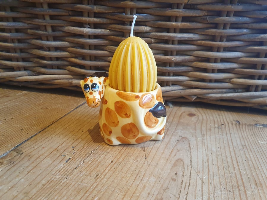 Gorgeous Giraffe Egg Cup Candle