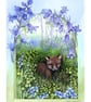 Fox cub print by Valerie Greeley