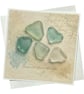 Treasures From The Sea – Sea Glass Greeting Card. Coastal Card - Image 2