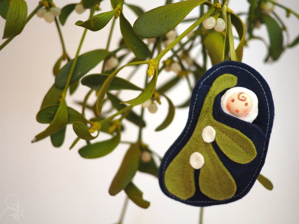 Mistletoe tiny pixie doll