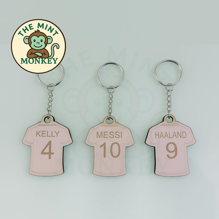 Personalised Football Shirts Keychain Gift for all Custom Name