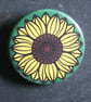 Sunflower Flower Hidden Disability Button Badge