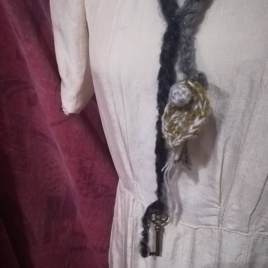 Frosted Faerie Key Necklace 