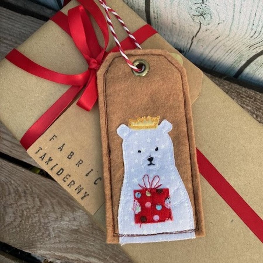 Gift tag (reusable) - Polar Bear