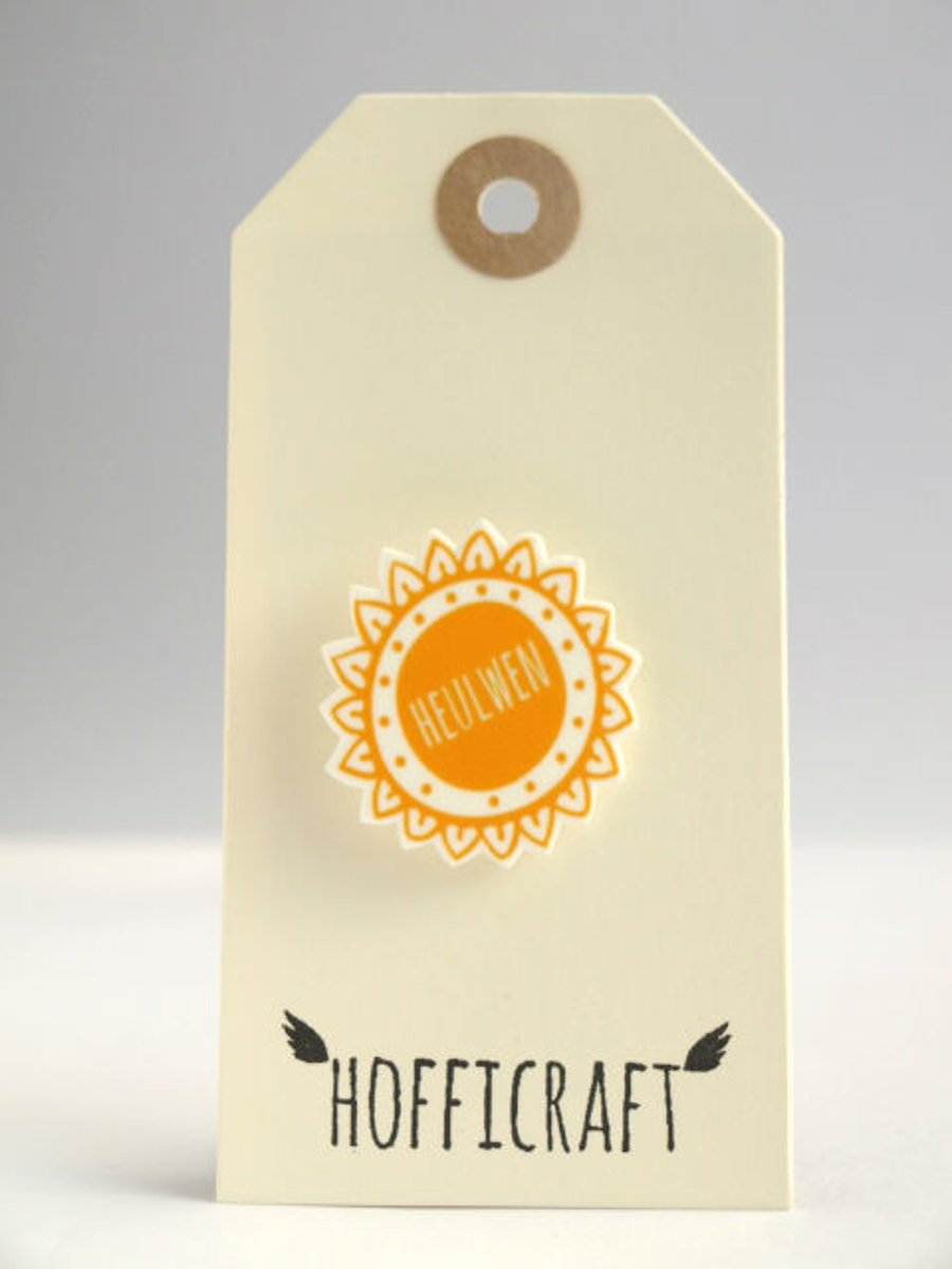 Heulwen Welsh Brooch (Sunshine in Welsh)