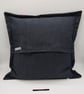 Blue Denim ribbon geometric 16"  envelope cushion cover.  - Image 2