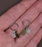 Highland Sea Glass and Sterling Silver Hoop Earrings - Image 4