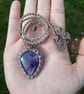 Lepidolite Macrame Pendant  - Image 2
