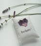 freehand embroidered lavender bag sachet hanging decoration 