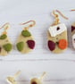 NEW Autumn themed statement earrings, ONE OF EACH AVAILABLE - Image 2