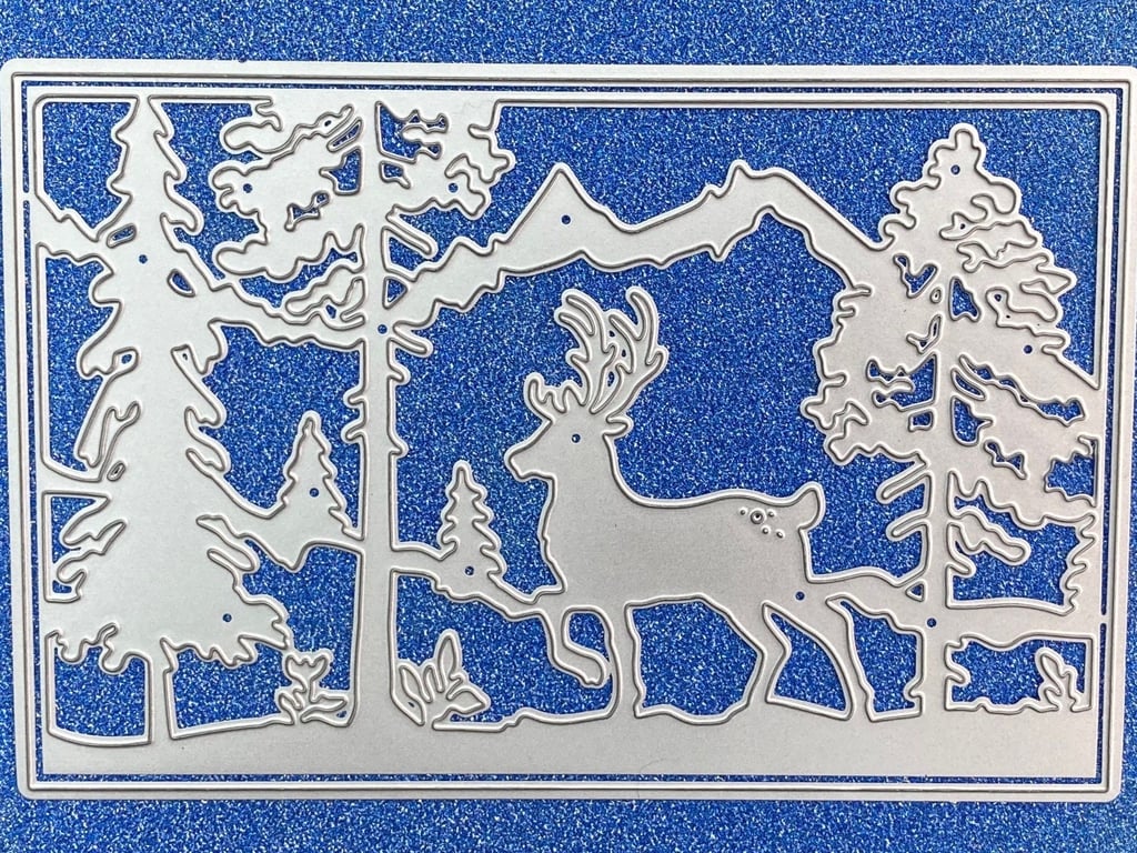 NEW Craft-House Winter Deer Christmas Scene Craft Cutting Die