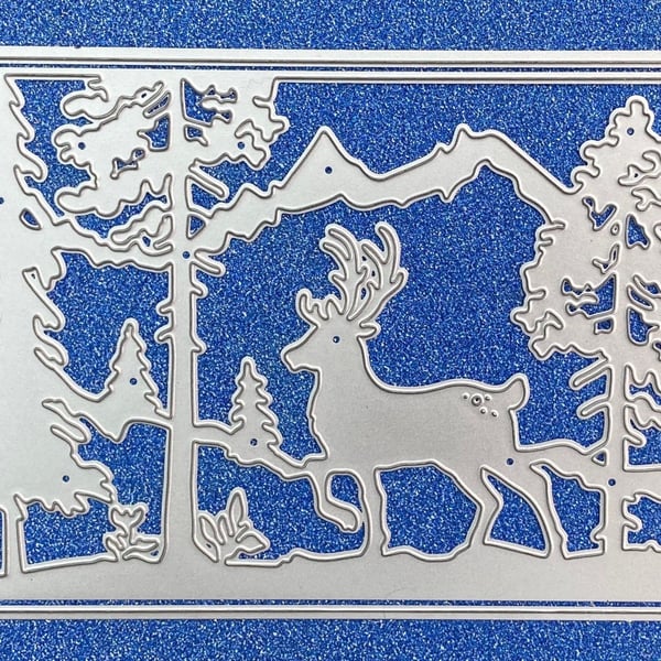 NEW Craft-House Winter Deer Christmas Scene Craft Cutting Die