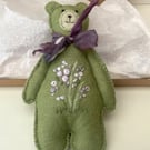 Sending bear hugs teddy bear letterbox gift, bear post box gift, card