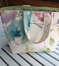 Small floral, lined tote bag.