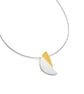 Celestina by Fedha - silver and Keum Boo gold overlaid pendant, omega chain