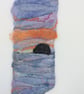 Felted wall hanging – Ailsa Craig at sunset